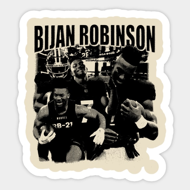 Bijan Robinson(Football running back) Sticker by alesyacaitlin